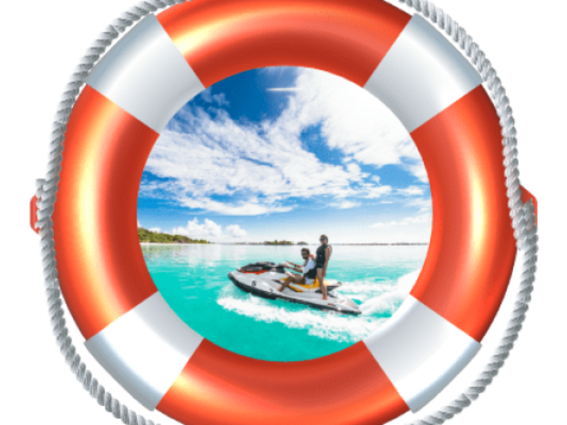 Jet skiing to Mermaid Island